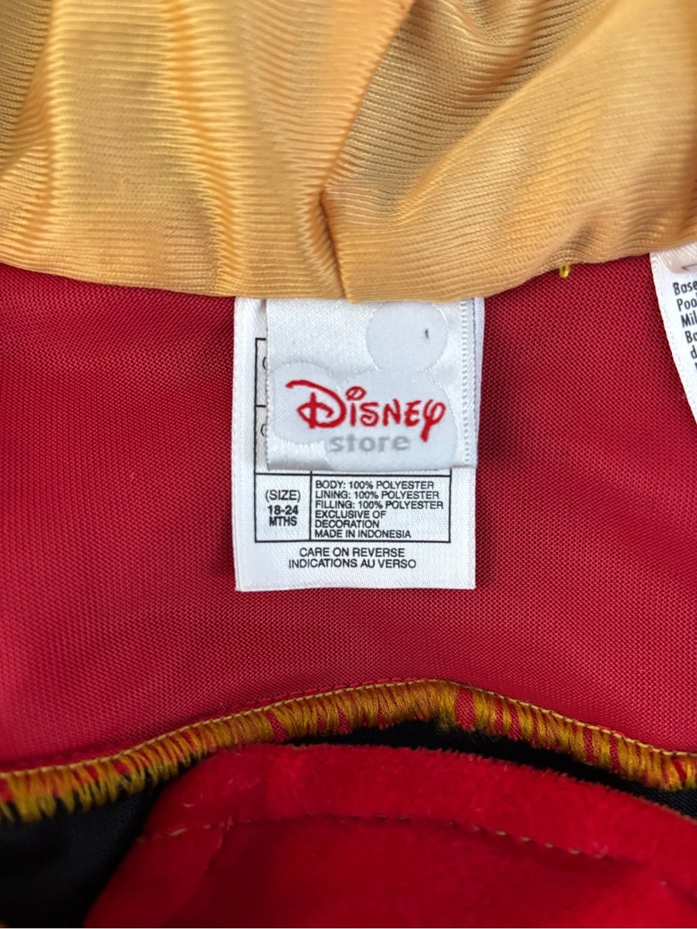 Disney Store Winnie the Pooh Toddler Premium Halloween Costume Bumble Bee